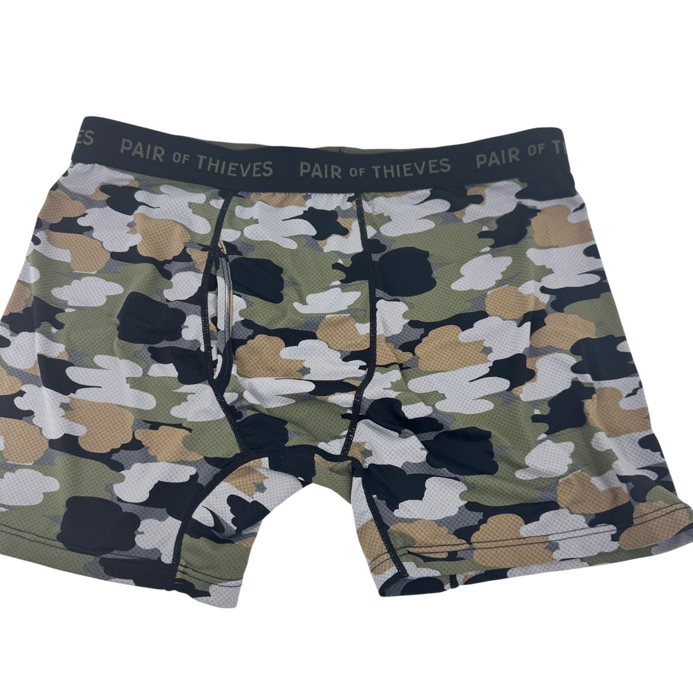 Pair of Thieves SuperFit Boxer Briefs Mens Large Camo Mesh Breathable Underwear
